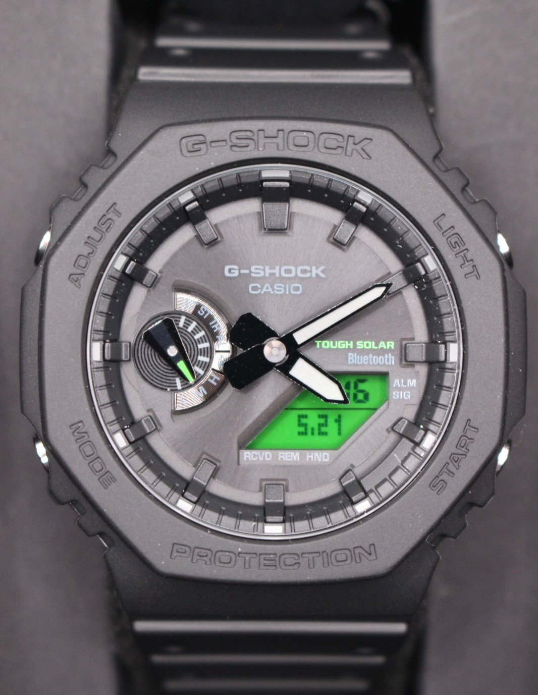 CASIO G-SHOCK GA-B2100BEG-1AJF BLACK AND ELECTRO GREEN Series Resin Men Watch