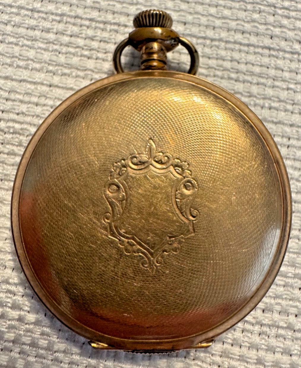 Antique NY Standard 6s Hunter Pocket Watch Cracked Dial Parts/Repair