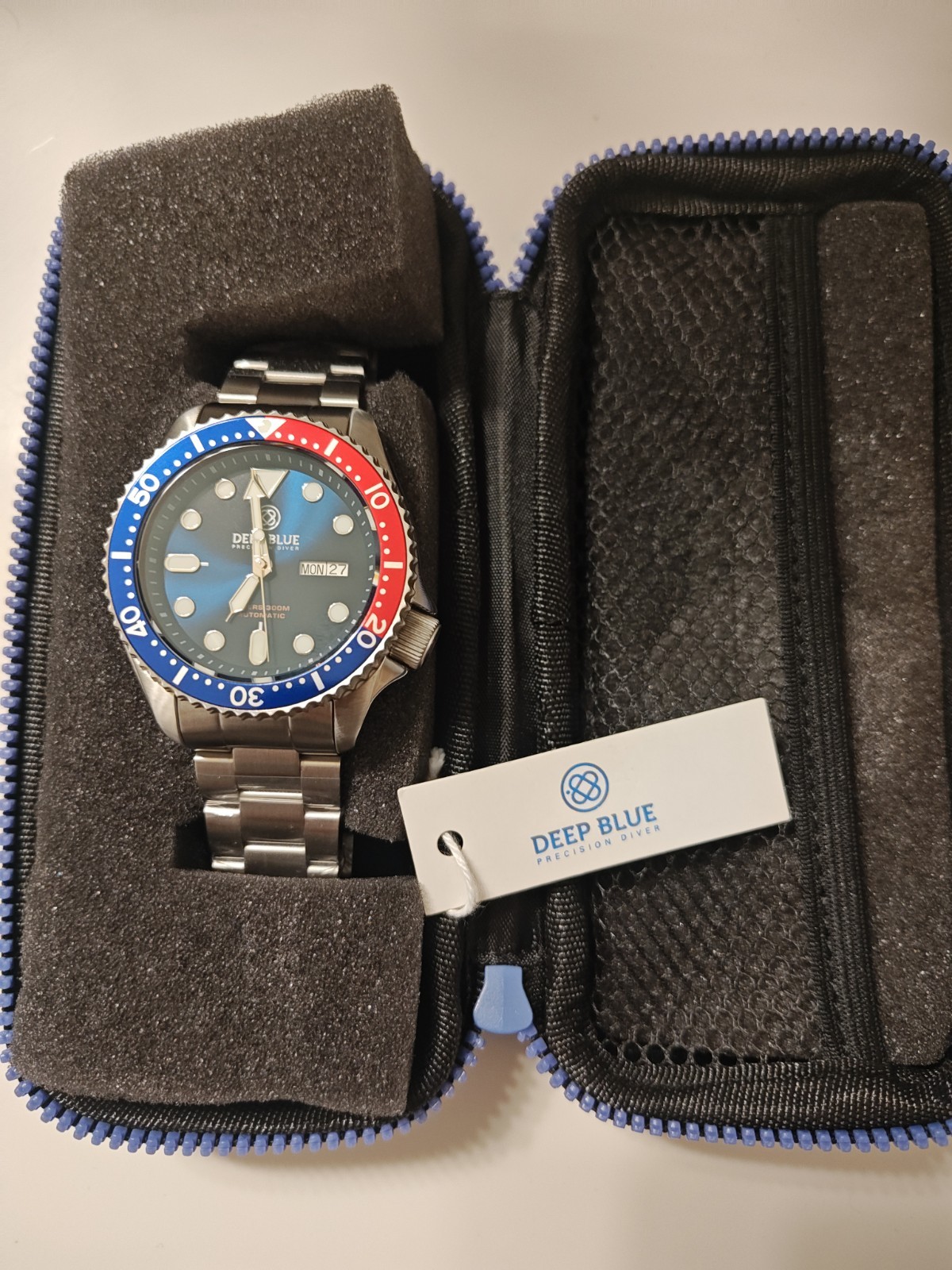 Deep Blue MILITARY DIVER 300 44MM AUTOMATIC – DIVER PEPSI BEZEL