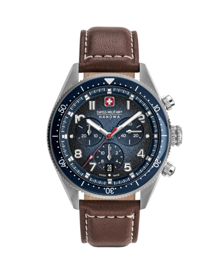SWISS MILITARY HANOWA Men Analog Quartz Casual Watch Classic Dress Blue Dial Wat