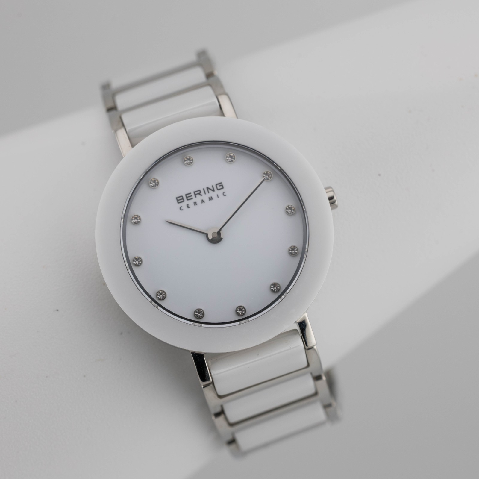 Bering Ceramic 11429-754 Sapphire Crystal Women’s Watch Sz. 6 1/4″ New Battery