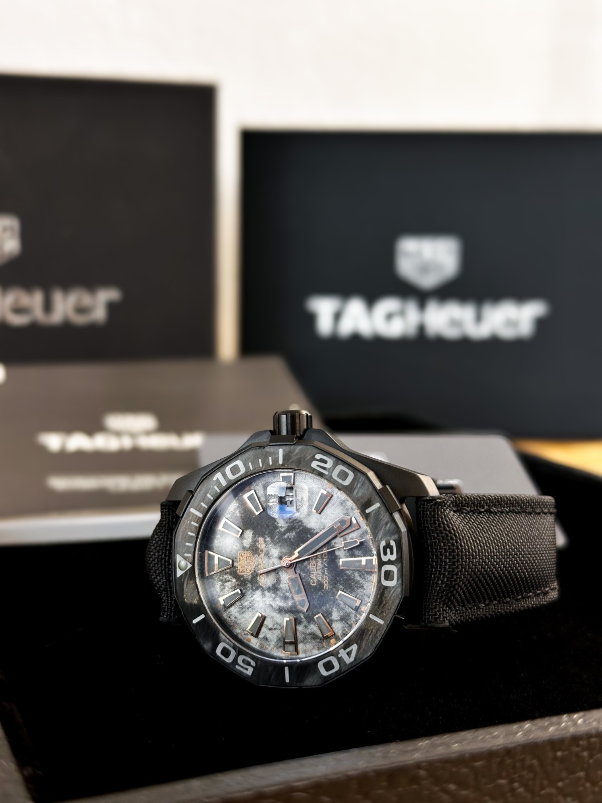 TAG Heuer Aquaracer Carbon Limited Edition | WBD218A.FC6445 | Rose Gold Titanium
