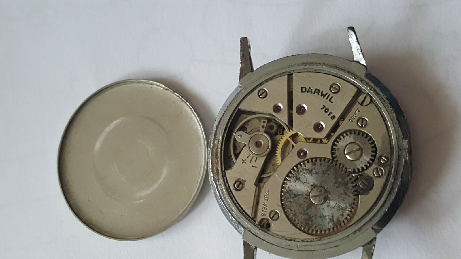 VINTAGE swiss made DARWIL Special flat LUX watch 17 rubis jewels RARE Unitas mvt