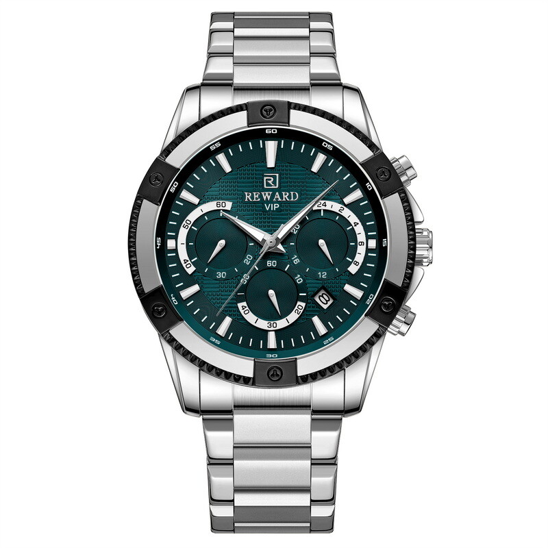 REWARD Men’s Multifunction Chronograph Calendar Luminous Waterproof Quartz Watch