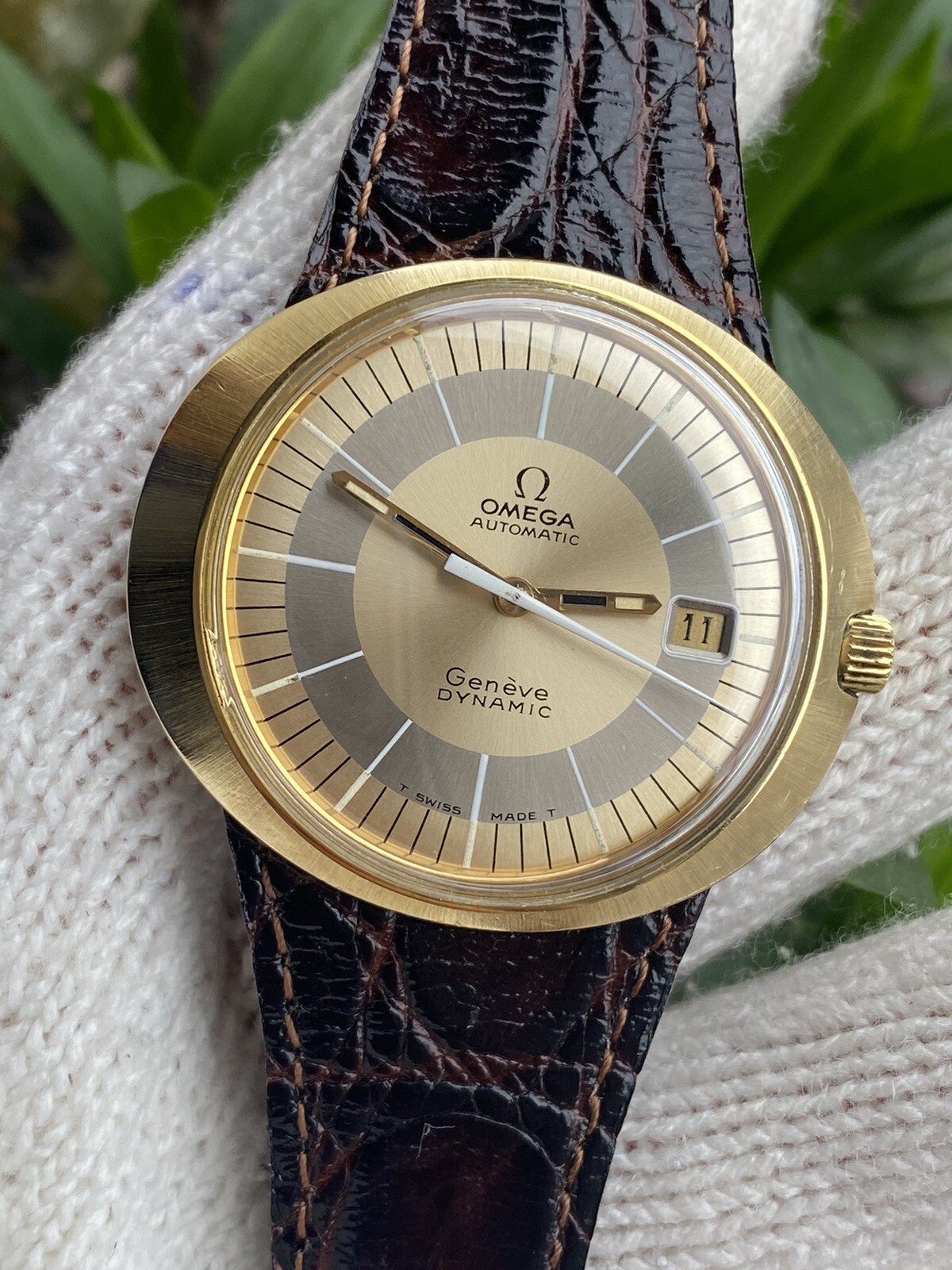 OMEGA GENEVE DYNAMIC WATCH AUTOMATIC CAL.565 DATE MENS 41.5mm SWISS MADE