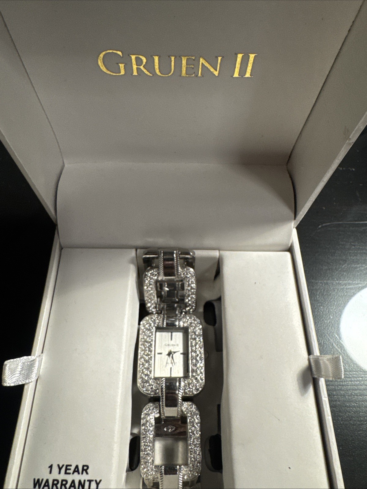 Elegant Gruen II Ladies Watch – Good Condition – Original Box & Papers – Working
