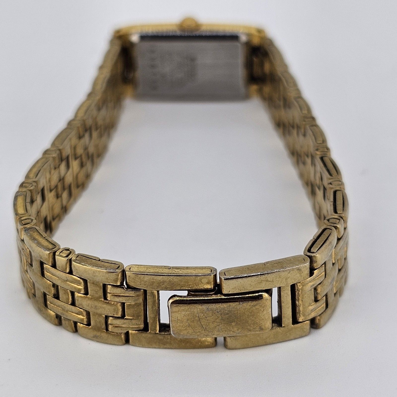 VTG Seiko Women’s Watch 13MM Gold Case Dial Gold Bracelet Band 6.5″ New Battery