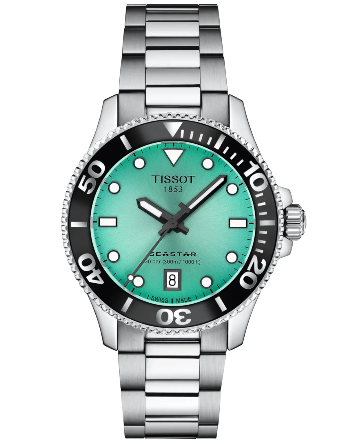 Tissot Seastar 1000 Quartz 36mm Turquoise Dial Unisex Watch T120.210.11.091.00