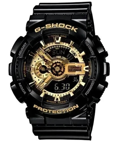 CASIO G-SHOCK GA-110GB-1A Black Gold Analog Digital Men’s Watch Box New