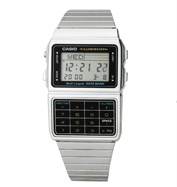 CASIO DBC-611-1 DBC611-1D, 611G-1D DATABANK VINTAGE SERIES METAL DIGITAL WATCH