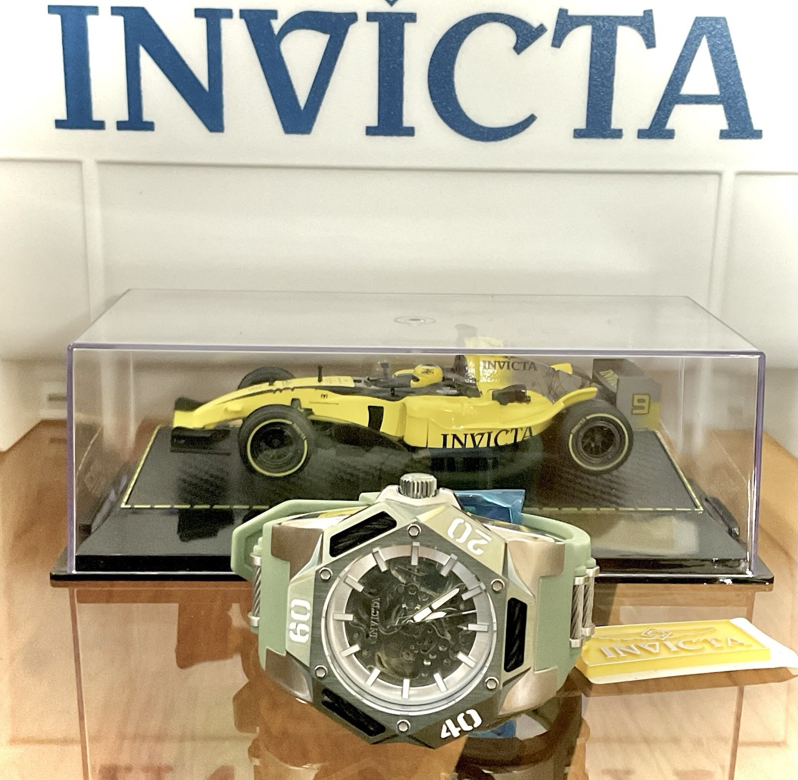 🔥RARE Invicta Iron Dome Coalition Forces Automatic Watch 48.5mm Green (44087)