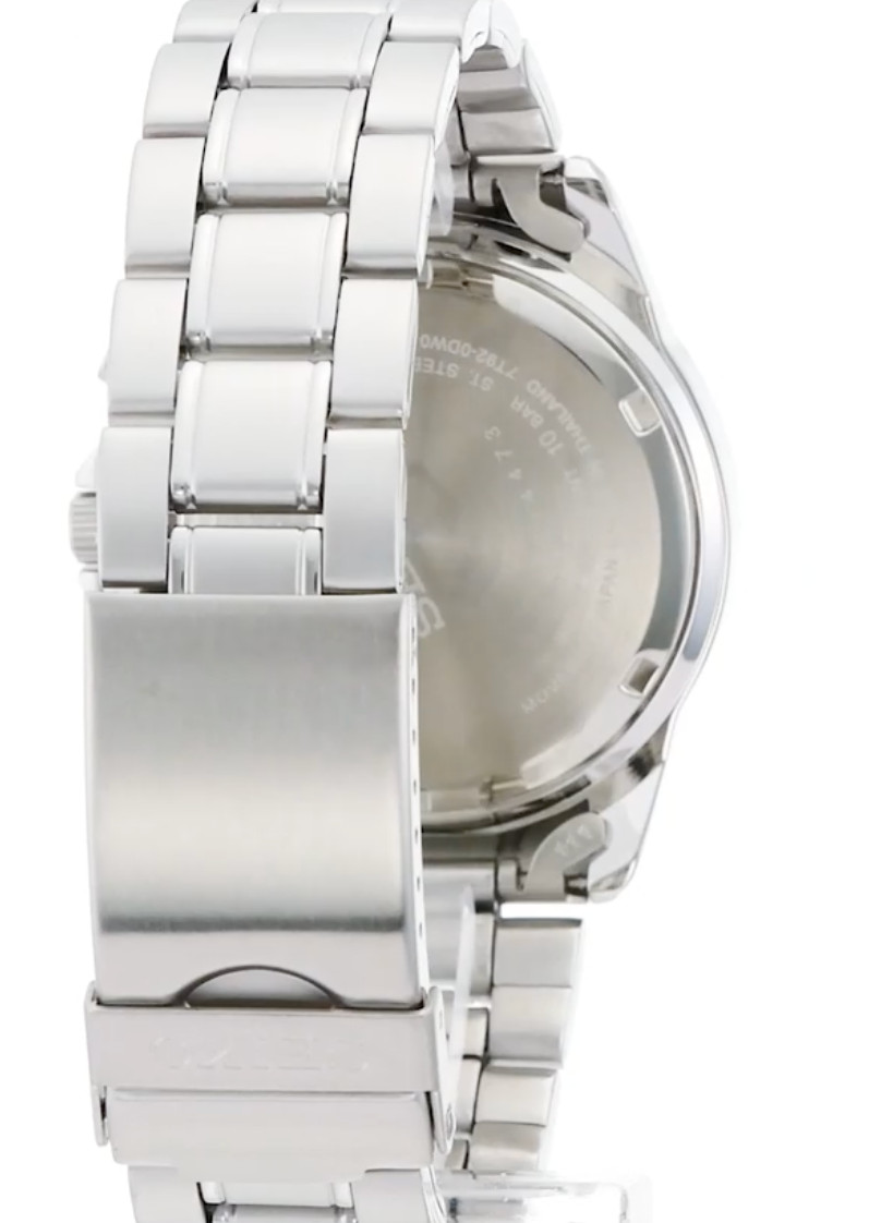 Seiko SND367PC Men’s Quartz Chronograph Black Dial Silver Watch　Fr/s