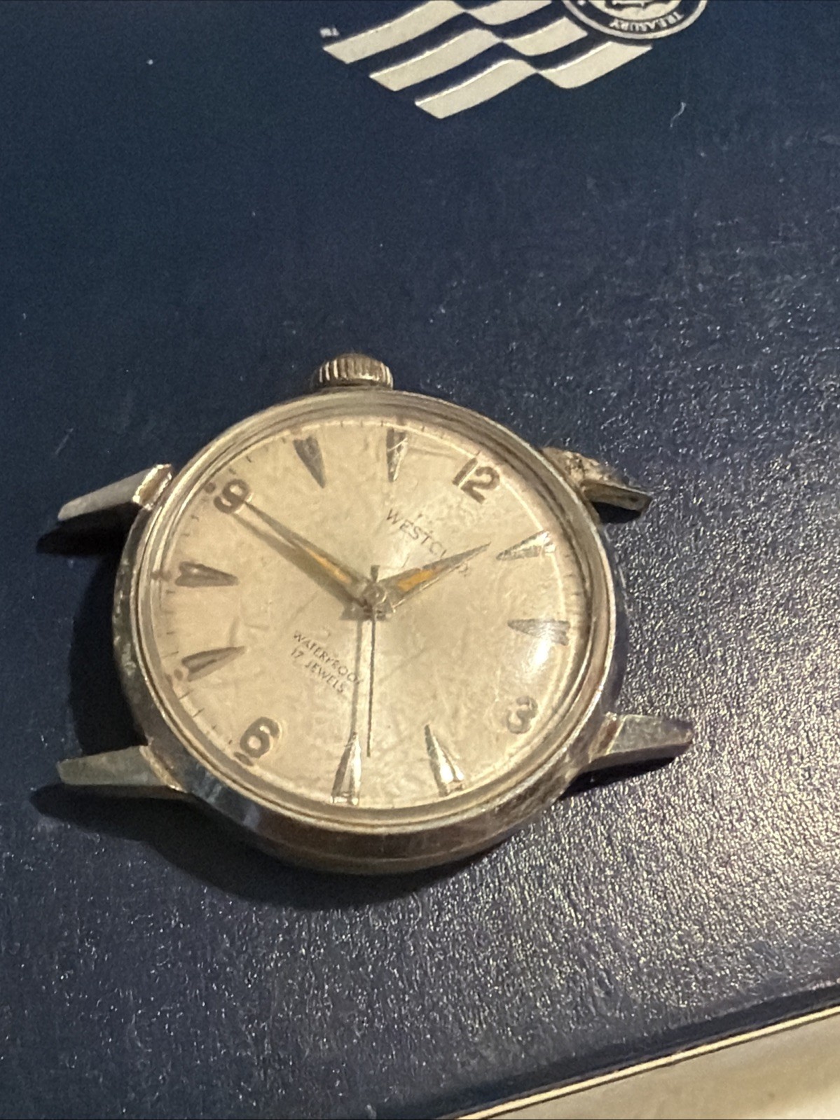 Vintage Westclox 17 Jewel Men’s Watch Running For Restoration Z13