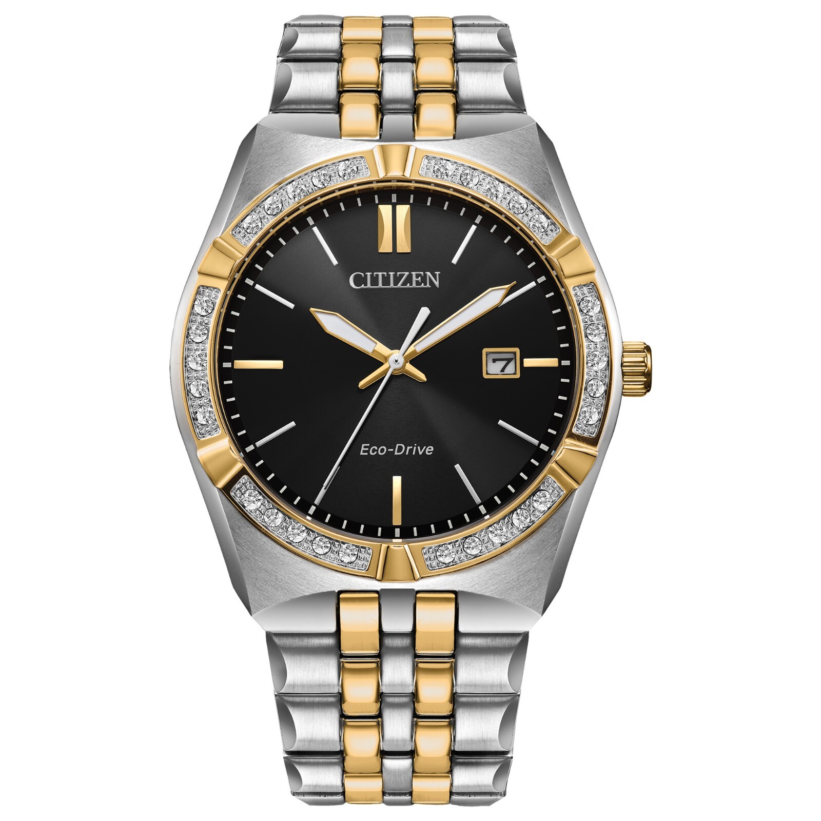 Citizen Men’s Classic Eco-Drive Silver Stainless Steel Watch 40 MM BM7644-51E