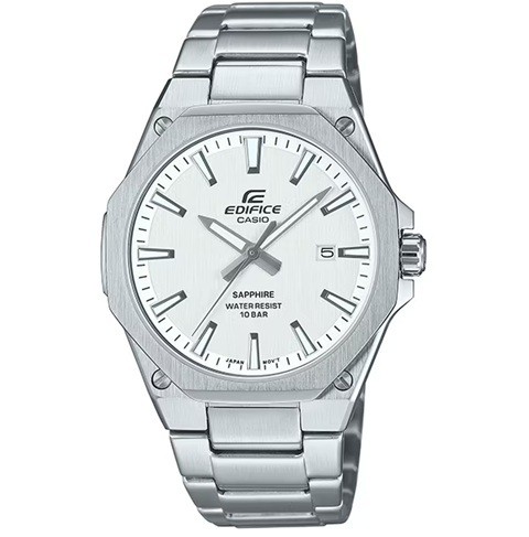 Free Special New CASIO EDIFICE EFR S108DJ 7AJF White White Dial Slim Quartz Me