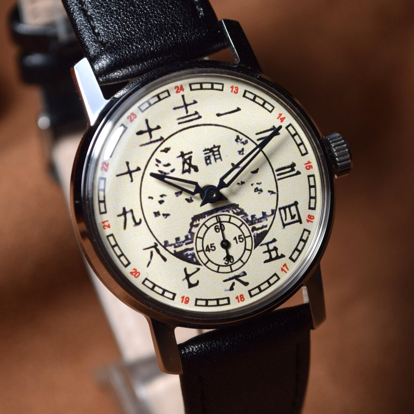 Soviet WristWatch Pobeda Chinese Character Vintage Soviet Mechanical Watch USSR