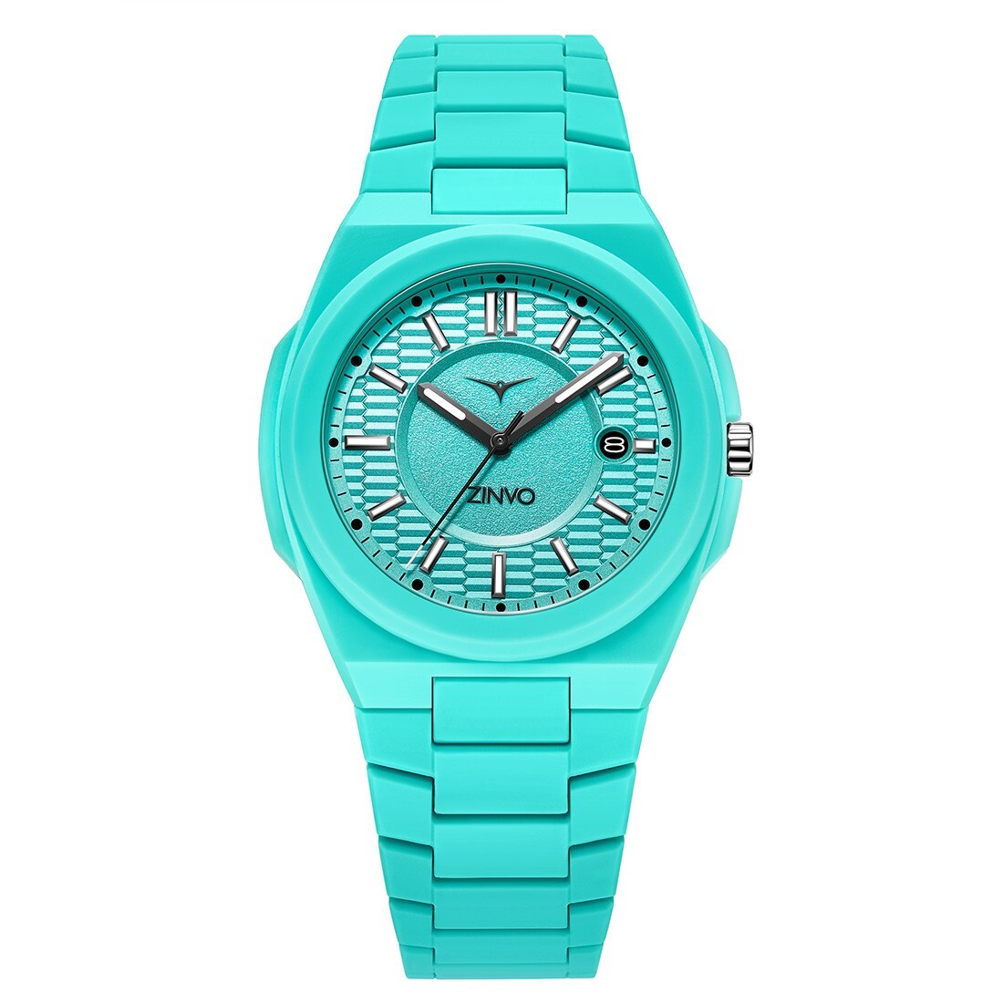 Zinvo Rival Aero Bluemarine Quartz Date Polycarbonate Mineral Men’s Watch