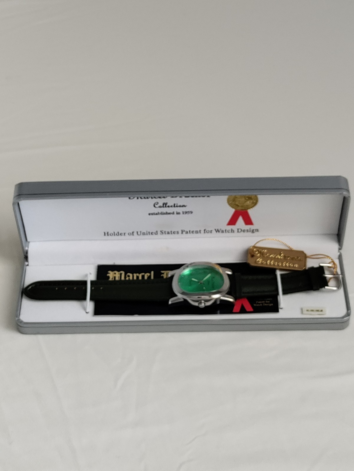 Marcel Drucker Collection Green Dial Quartz Watch w/ Box Japan Movement