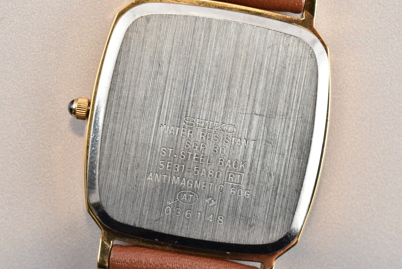 Vtg 1990 [Near MINT] SEIKO Dolce 5E31-5A80 Gold Tank Quartz Men’s Watch JAPAN
