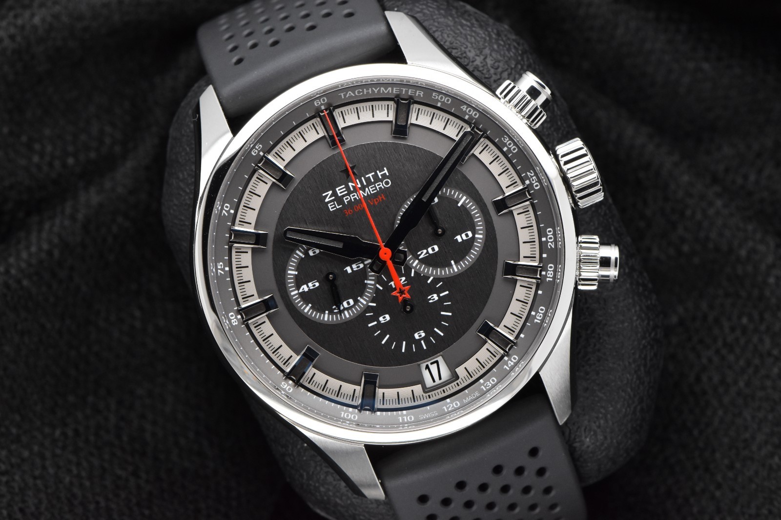 Zenith El Primero Sport 45mm Stainless Steel Grey Dial 03.2280.400 Watch