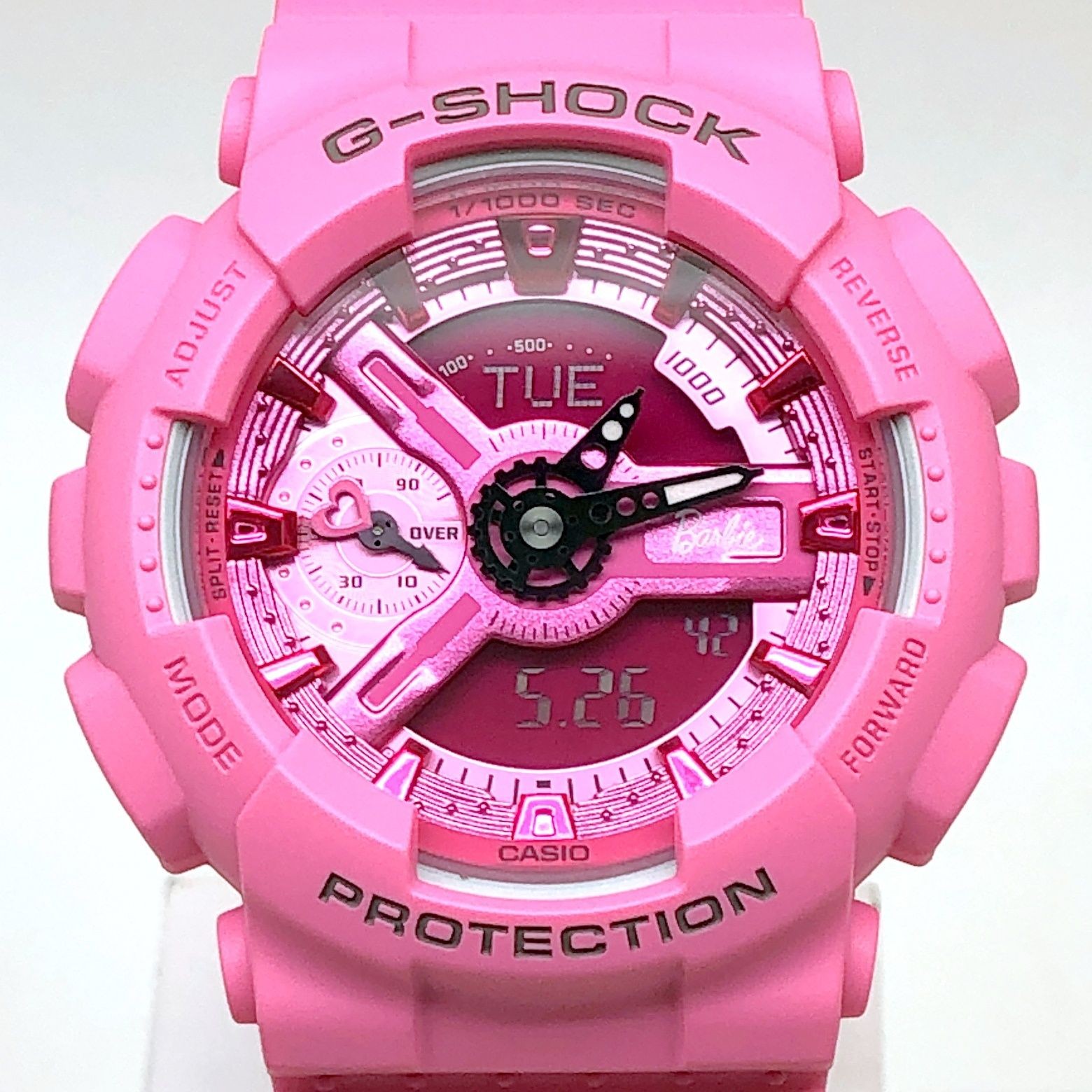 G SHOCK G SHOCK GMA S110BE 4A Barbie Collaboration Model Mid Size Ana Digi Pink