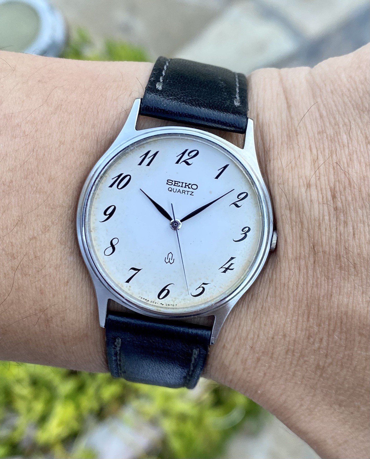 1983 Vintage Seiko Emblem JDM Quartz 32mm Stainless Steel 2621 Breguet Numerals