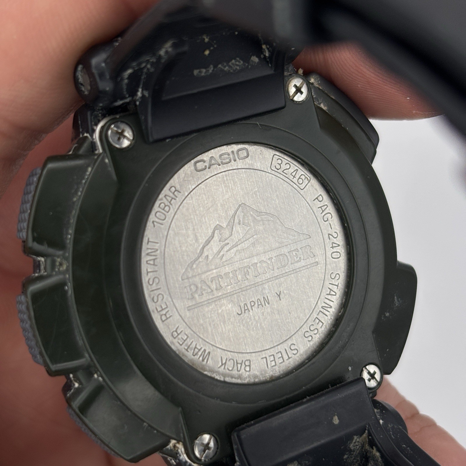 Casio 3246 PAG-240 Pathfinder Triple Sensor Watch #YC2