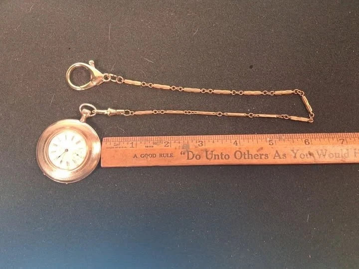 MODEL 1891 W/ ANTIQUE CHAIN. RARE LADY WALTHAM 16 JEWELS Production 9,140
