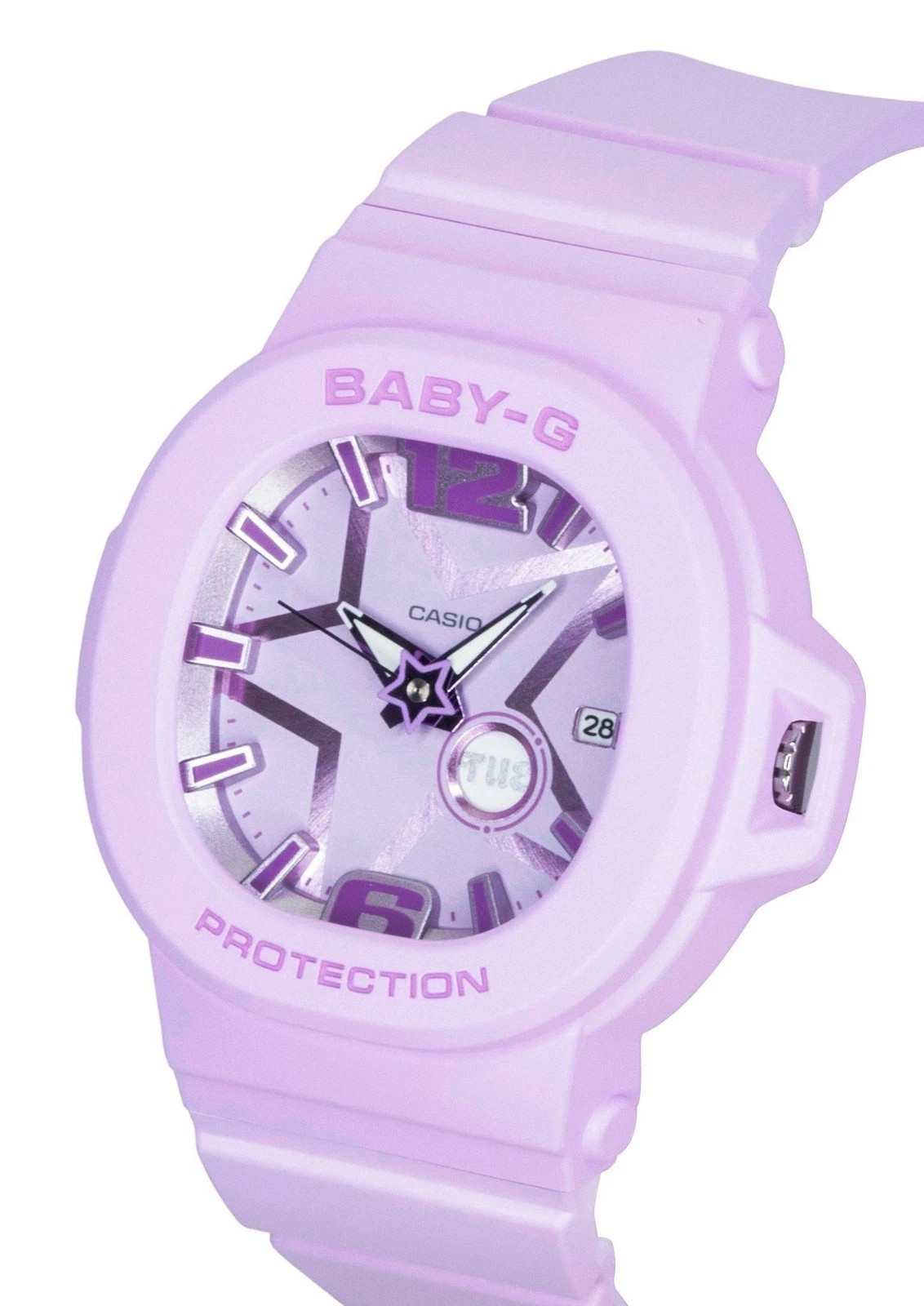 Casio Baby-G Analog Resin Strap Purple Dial Quartz BGA-10D-6A 100M Women’s Watch
