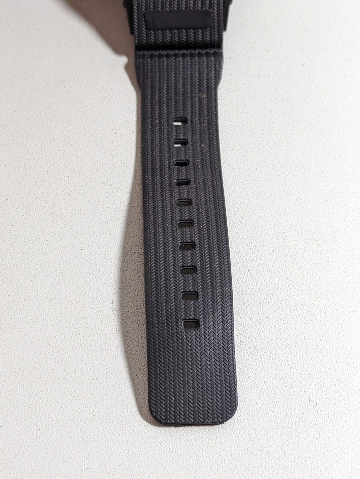 Digital Day Date Alarm Timer Backlight Black Case Silicone Band Watch