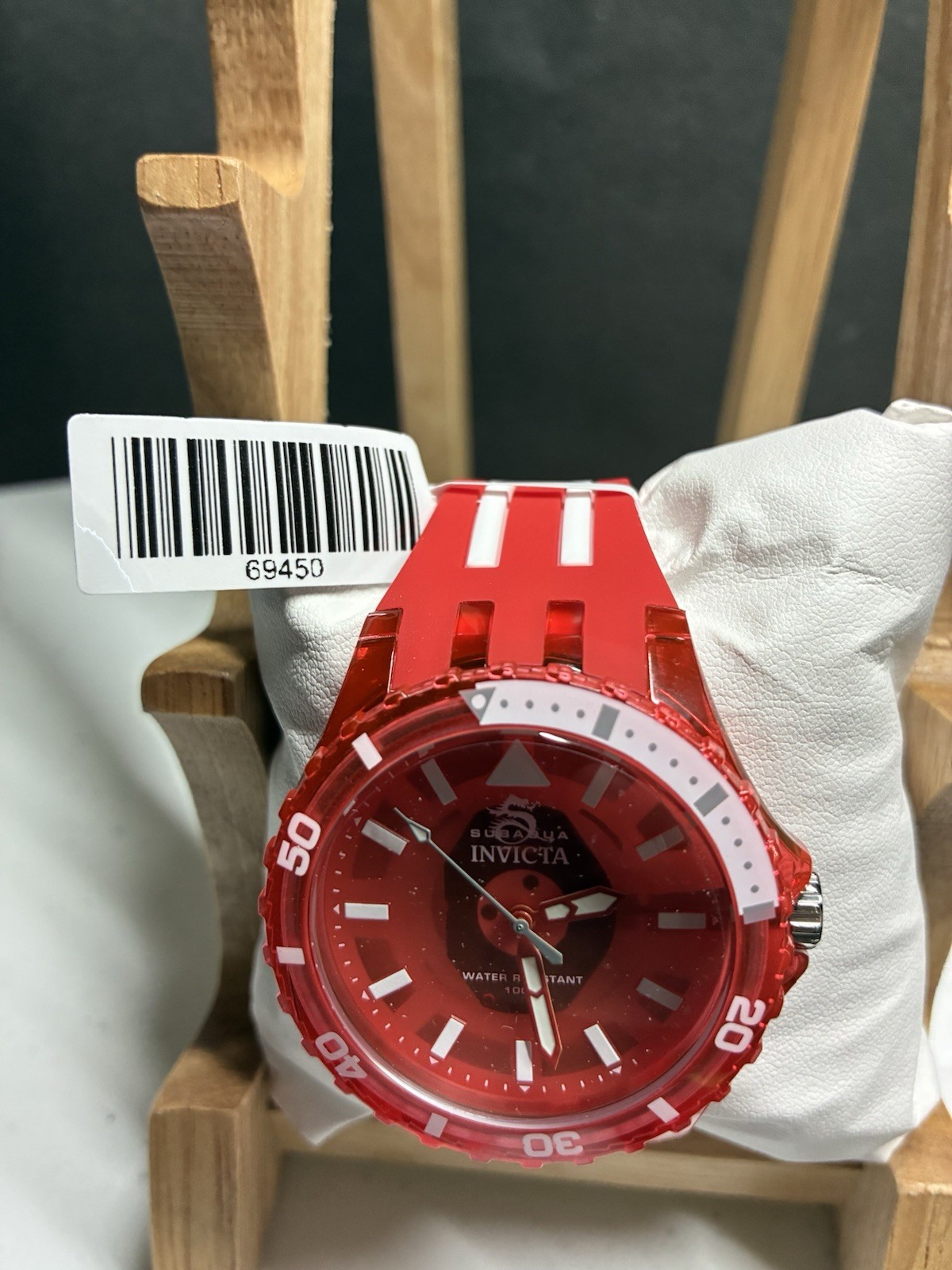 Invicta Subaqua Men’s Watch – 44mm, Red New In Box (69450)