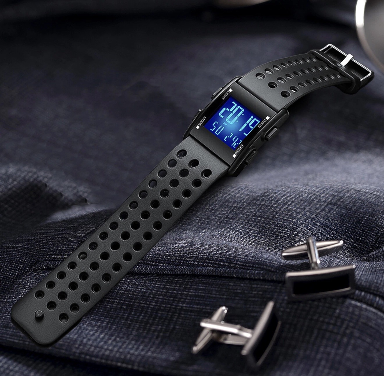 Men LED Digital Sports Watch Military Tactical Waterproof WristWatch Backlight