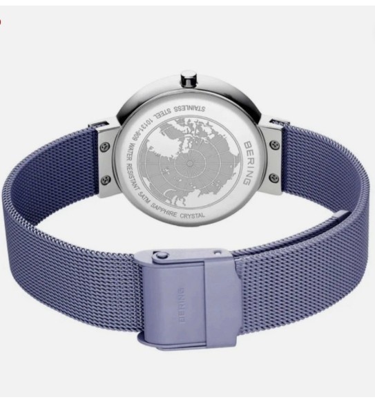 Beauty Bering Women’s Watch Classic 10131-909 Lavender Dial Mesh Stainless Steel