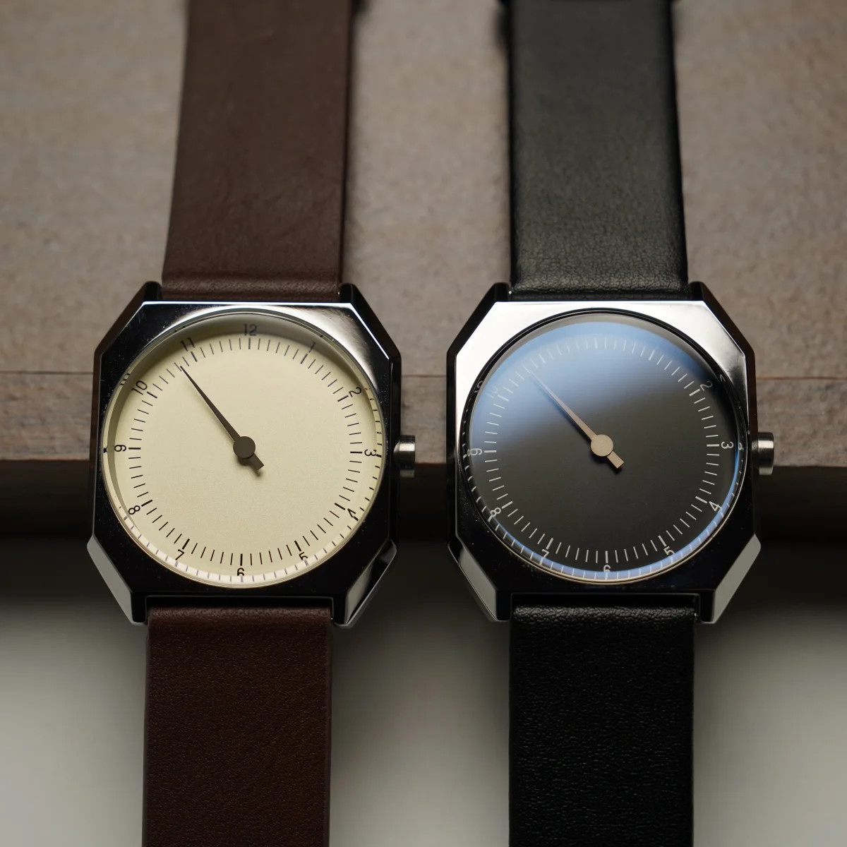 Retro Vintage Square Quartz One Pointer Watch Men Alloy