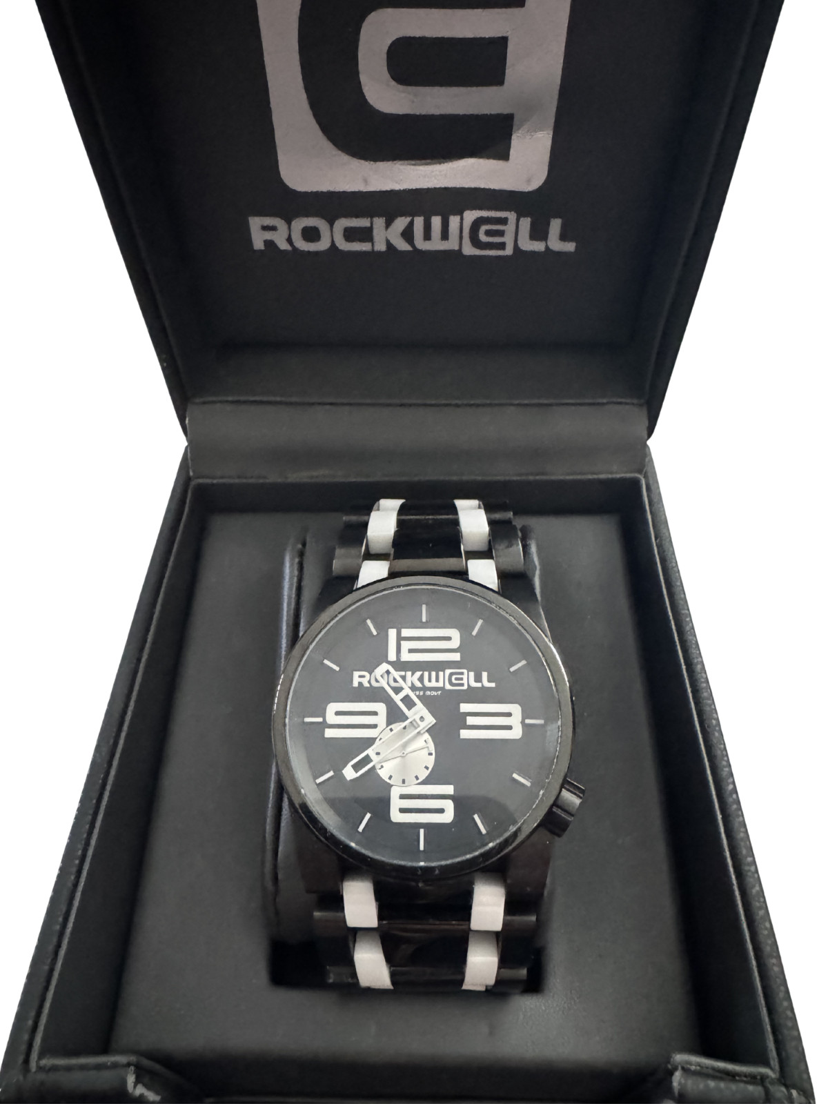 Rockwell The 50mm Primetime Round Watch – Black/White RARE