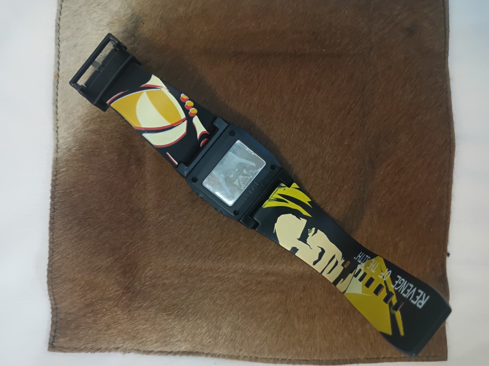Star Wars Revenge of the Sith Digital Wristwatch Black Red Yellow Plastic