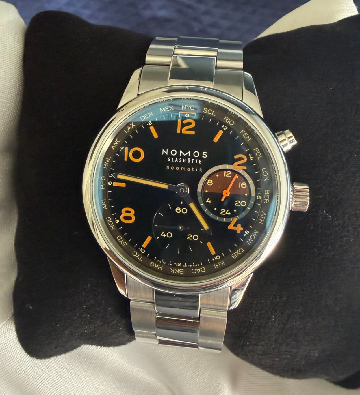 NOMOS Club Sport Neomatik Worldtimer – GRID – Limited Edition 68/175 Full Set