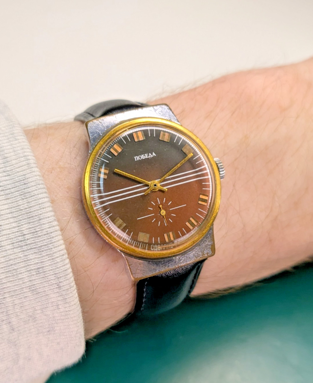 Pobeda Vintage Watch cal 2602 Men Soviet USSR 1980s Mechanical ZiM
