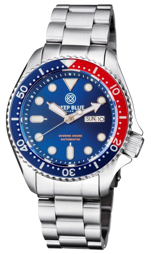 Deep Blue MILITARY DIVER 300 44MM AUTOMATIC – DIVER PEPSI BEZEL