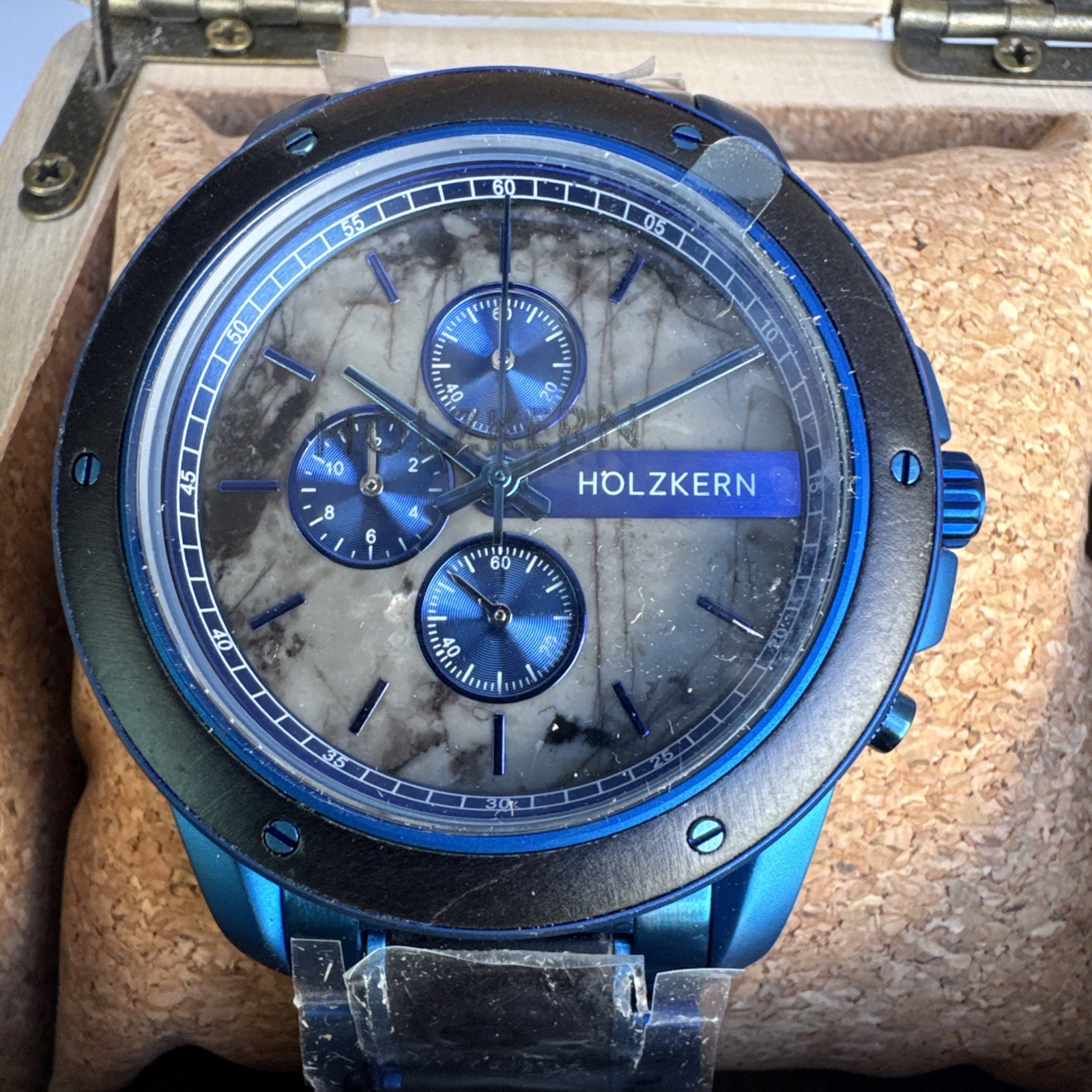 Holzkern Priamus Maple/marble Chronograph Watch 44mm