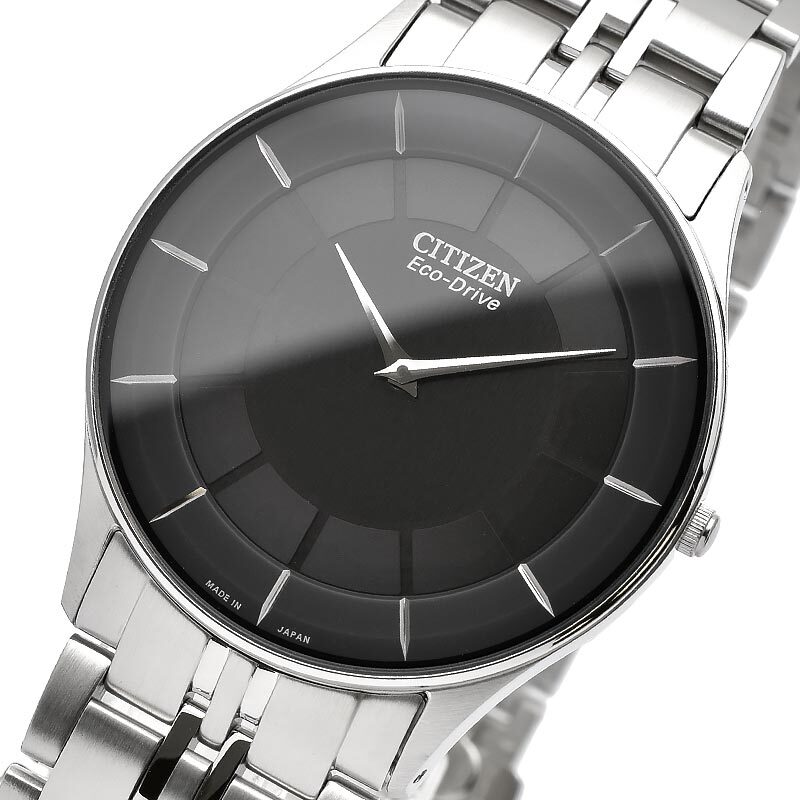 CITIZEN COLLECTION AR3010-65E Ultra Thin Eco-Drive Solar Watch Black Dial 36.2mm