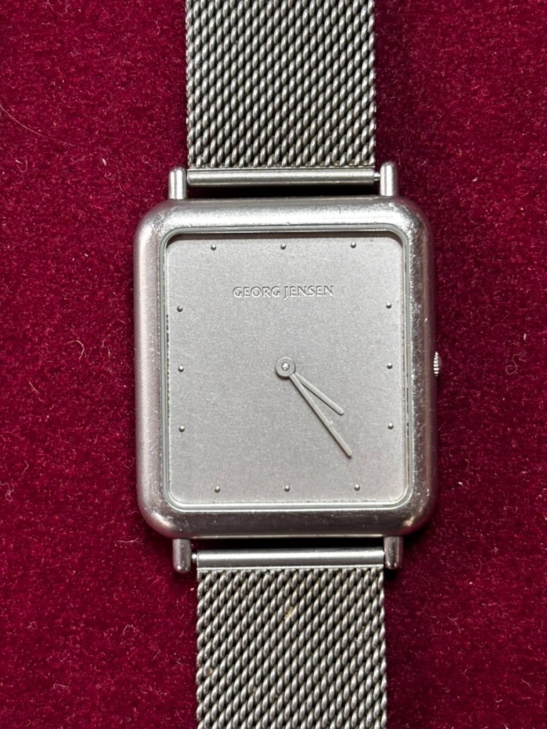 Georg Jensen Men’s Watch • Milanese Stainless SIlver Band #348 • Flawless