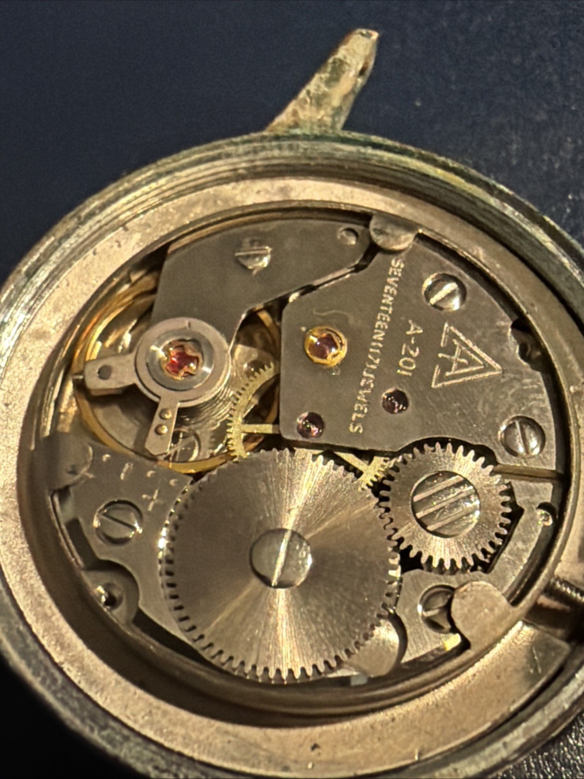 Vintage Westclox 17 Jewel Men’s Watch Running For Restoration Z13