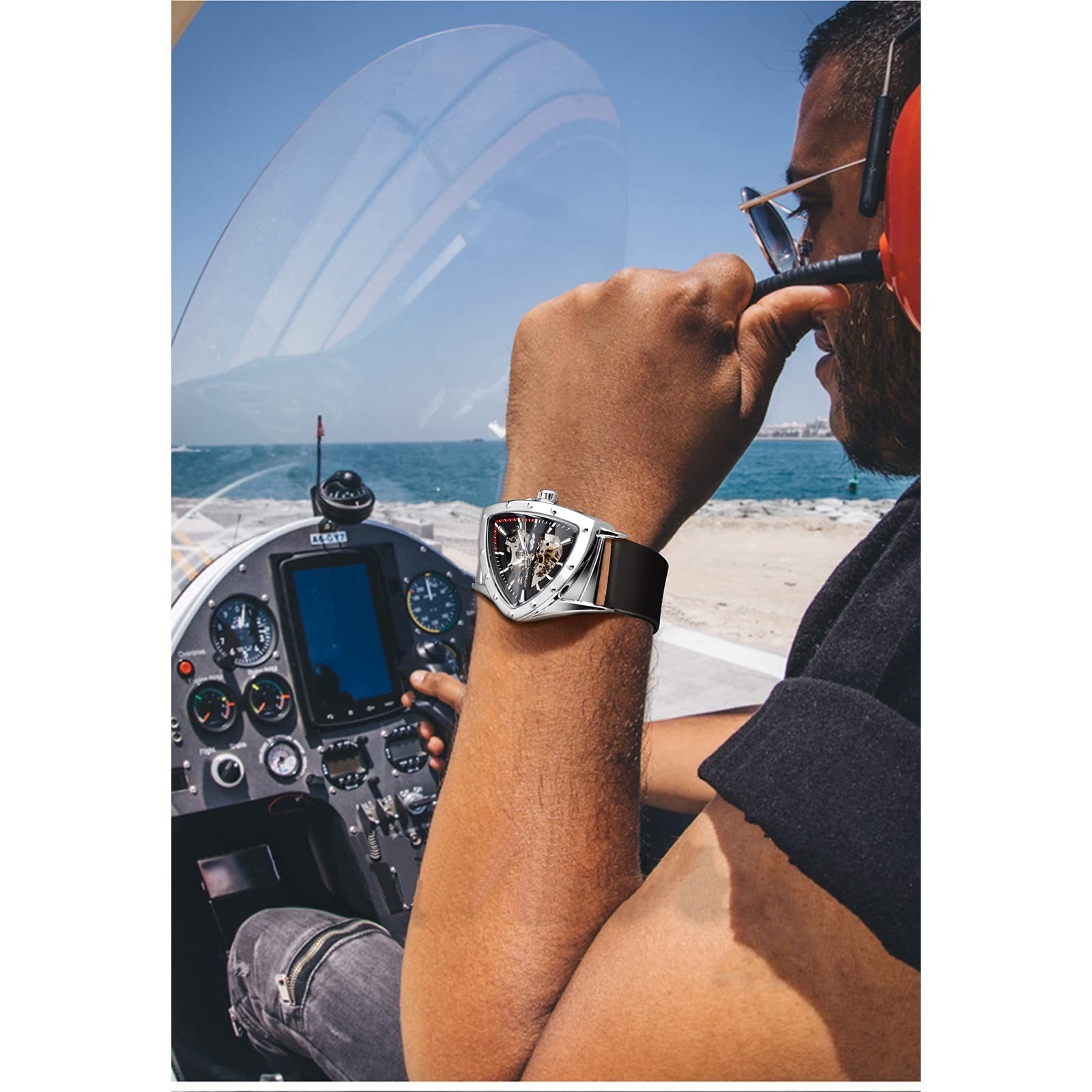 FORSINING Automatic Mechanical Skeleton Watch for Men – Luminous Dial