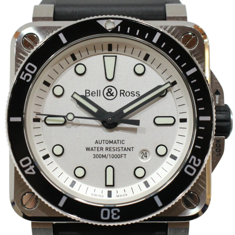 BELL & ROSS Diver White Steel BR03-92 White Men’s Used Watch #92030