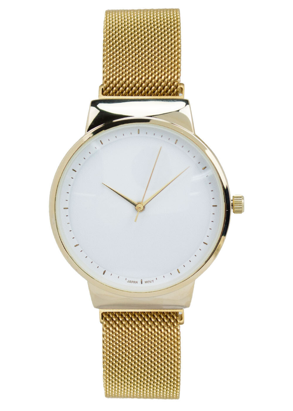 Covet Women’s ‘Sophia’ Gold Tone Magnetic Mesh Strap Quartz Watch