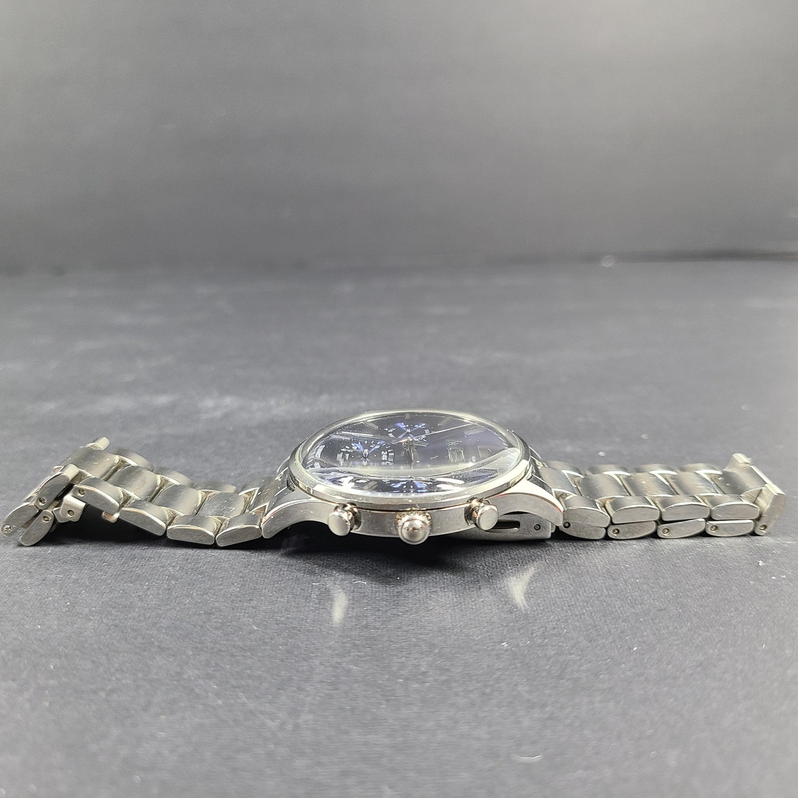 Lee Cooper Men’s Multifunction Blue Dial Silver Bracelet Watch LC06295.390