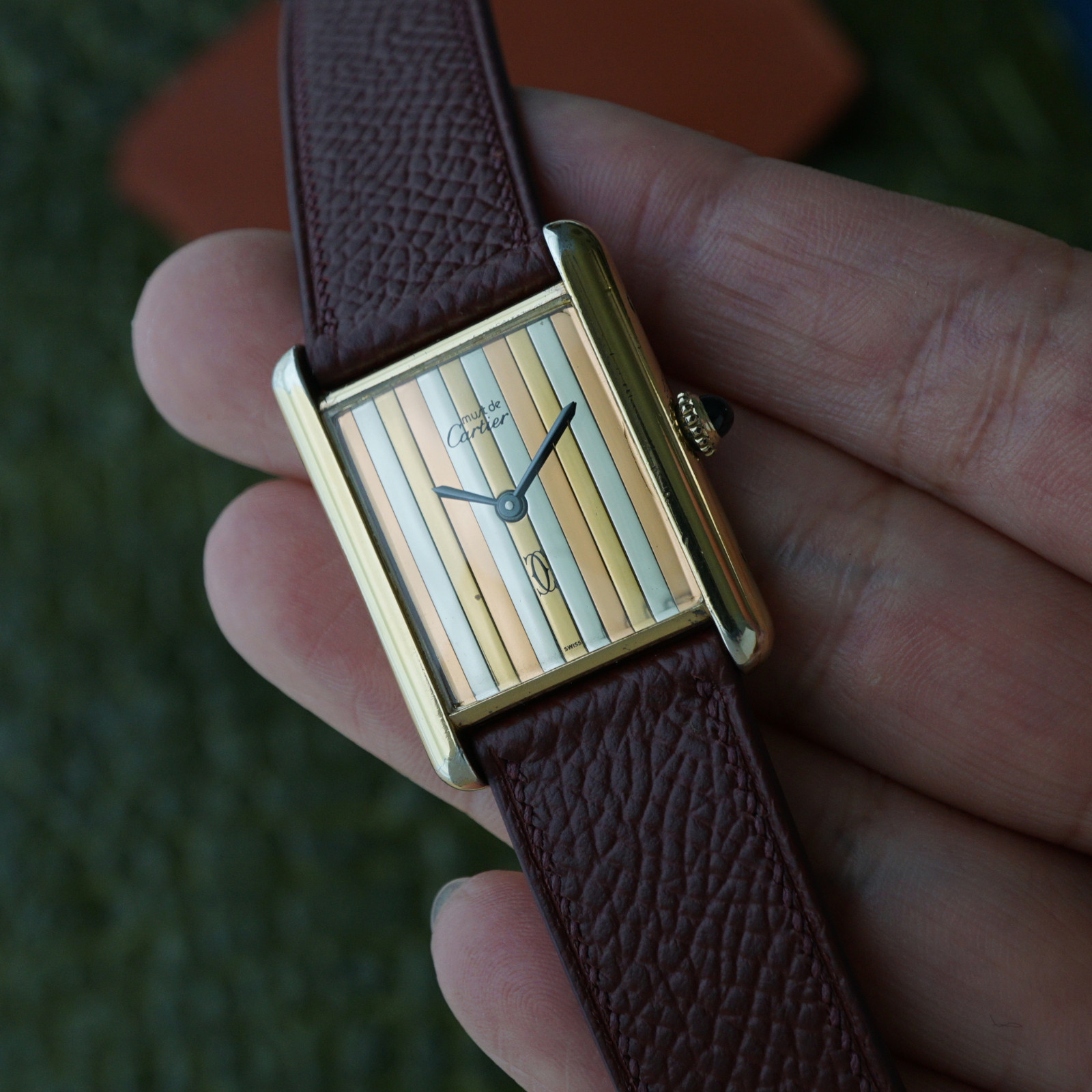 Cartier Must de Cartier Tank Tricolor Dial Vermeil Manual Wind 1980s