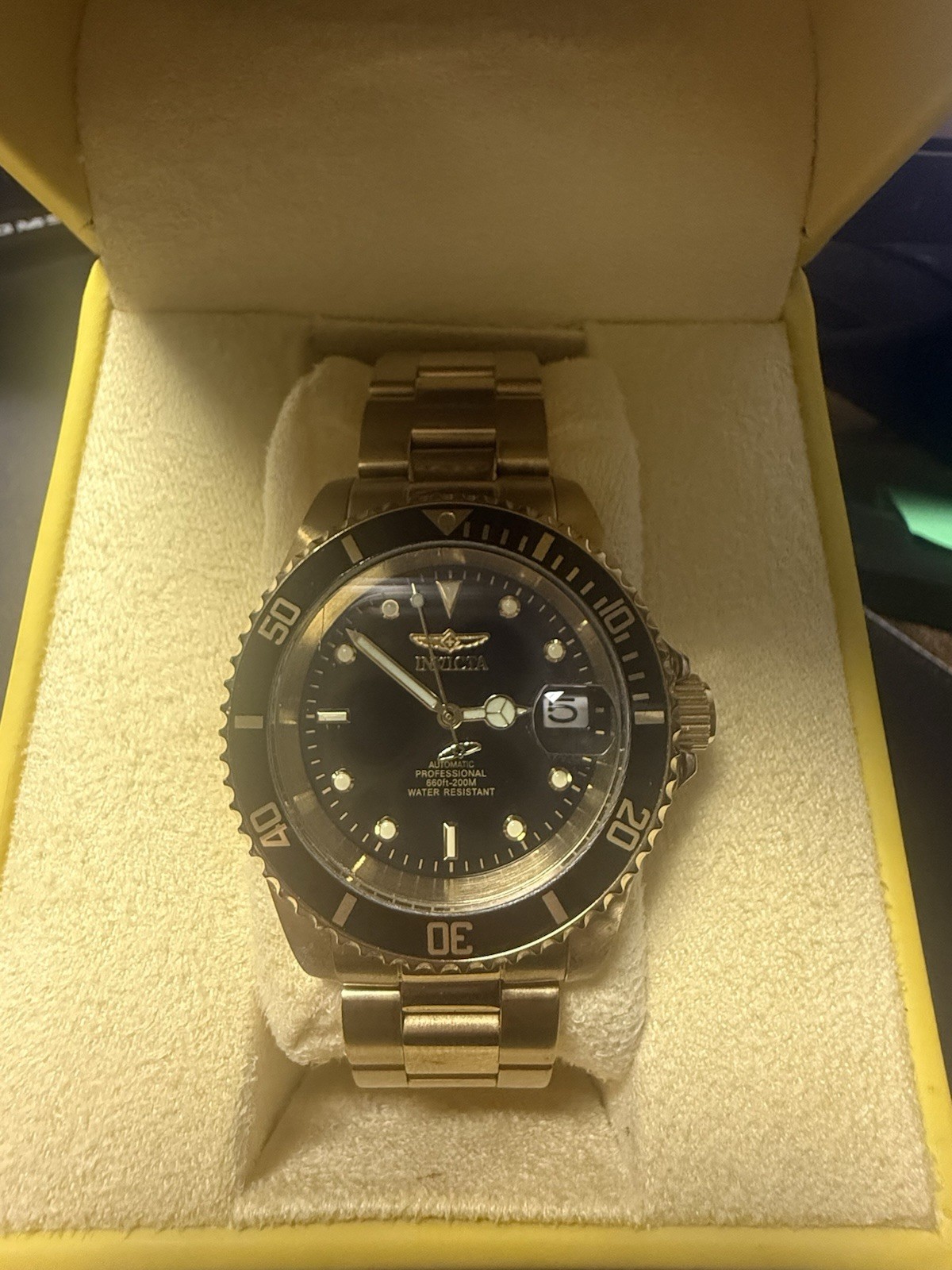 Invicta Pro Diver 8929OB Automatic Gold Stainless Steel 200M Men’s Watch
