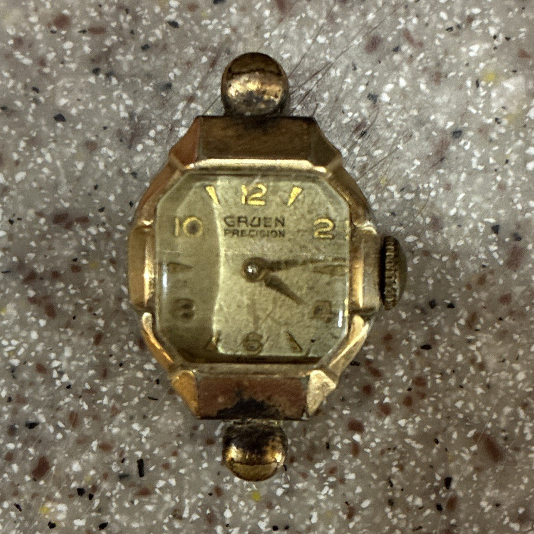 Gruen Precision Women’s 1930s Gold Filled Octagon Manual 17J Arabic Watch